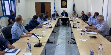 Σύσκεψη Τριαντόπουλου- Κασαπίδη με τους Δήμους που κηρύχθηκαν σε κατάσταση έκτακτης ανάγκης