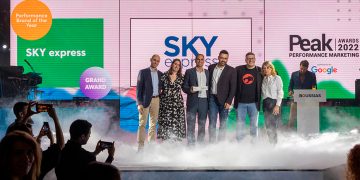 Η SKY express “BRAND OF THE YEAR” στα Peak Performance Marketing Awards