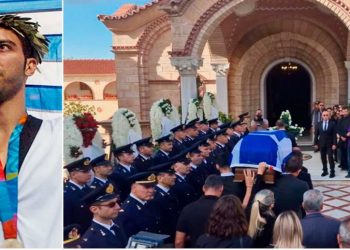 Ράγισαν καρδιές στην κηδεία του Αλέξανδρου Νικολαΐδη
