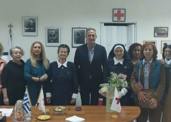 Εθιμοτυπική επίσκεψη του Βουλευτή ΠΕ Κοζάνης Ευσταθίου Κωνσταντινίδη στο ΠΤ Ελληνικού Ερυθρού Σταυρού Πτολεμαΐδας