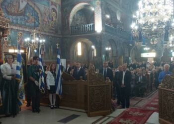 Η επίσημη δοξολογία για την επέτειο της 28ης Οκτωβρίου στον Ιερό Ναό Αγίας Σκέπης Πτολεμαΐδας (φώτο-βίντεο)