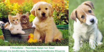 Το μήνυμα για την Παγκόσμια Ημέρα των Ζώων της Διευθύντριας Πρωτοβάθμιας Εκπαίδευσης Φλώρινας Όλγας Μούσιου Μυλωνά: