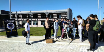 Ο Αστρονομικός Σύλλογος Δυτικής Μακεδονίας παρατήρησε το φαινόμενο της μερικής ηλιακής έκλειψης