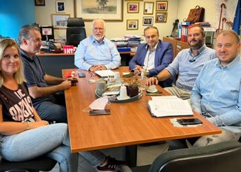 Συνάντηση του βουλευτή Γ. Αντωνιάδη και εκπροσώπων της ΑNΦΛΩ με το ΓΓ Ενωσιακών Πόρων και Υποδομών κ. Δ Παπαγιαννίδη