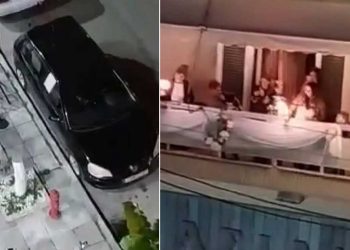 Πτολεμαΐδα: Απίστευτη μουσική καντάδα από γαμπρό σε νύφη στο …μπαλκόνι, πριν παντρευτούν! VIDEO