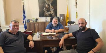 Συνάντηση του Δημάρχου Εορδαίας με τον πρόεδρο της Α.Ε. Περδίκκα Στάθη Τιμωνίδη