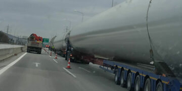 Και νέα διέλευση ανεμογεννητριών στο δρόμο Κοζάνης – Πτολεμαΐδας