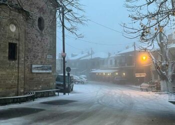 Μαγευτική εικόνα από την χιονισμένη Κλεισούρα