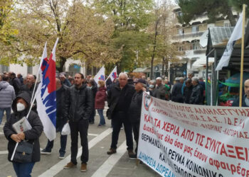 Πτολεμαΐδα: Η απεργιακή κινητοποίηση του ΠΑΜΕ – Εικόνες και βίντεο από τις ομιλίες στο Παλιό Πάρκο και την πορεία