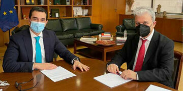 Συνάντηση Γ. Αμανατίδη με τον Κ. Σκρέκα – Ζητούμενο η προτεραιότητα υλοποίησης επενδύσεων ΑΠΕ στην περιοχή