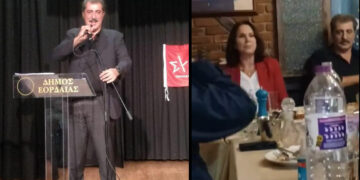 Το γλέντι του Π. Πολάκη σε ταβέρνα της περιοχής  συνοδεία οργάνων-  Το τραγούδι της Καλλιόπης Βέττα