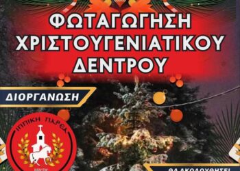 Στις 17 Δεκεμβρίου το άναμμα του Χριστουγεννιάτικου δέντρου στη Βλάστη