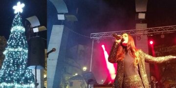 Πτολεμαΐδα: Νέες φωτογραφίες και VIDEO από το άναμμα του δέντρου και την έναρξη συναυλίας Δ. Τάτα και Κ. Αγέρη