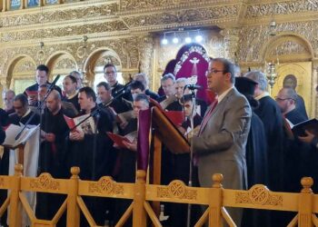 Συναυλία Βυζαντινής Μουσικής, του Συλλόγου Ιεροψαλτών Ιεράς Μητροπόλεως Φλωρίνης, Πρεσπών και Εορδαίας «Άγιος Ιωάννης ο Δαμασκηνός»,  στο Αμύνταιο