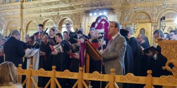 Συναυλία Βυζαντινής Μουσικής, του Συλλόγου Ιεροψαλτών Ιεράς Μητροπόλεως Φλωρίνης, Πρεσπών και Εορδαίας «Άγιος Ιωάννης ο Δαμασκηνός»,  στο Αμύνταιο