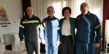 Ευχές για Καλή Χρονιά αντάλλαξε η Παρασκευή Βρυζίδου Βουλευτής Κοζάνης με τις διοικήσεις Αστυνομίας και Πυροσβεστικής