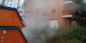 Ένα “σύννεφο ατμού” εμφανίστηκε εχθές το πρωί στις Οδούς Π.Π. Γερμανού και Μπακογιάννη, λόγω βλάβης της Τηλεθέρμανσης (της Κούλας Πουλασιχίδου)