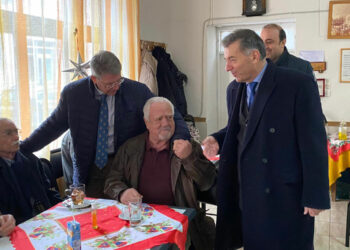 Επίσκεψη του Δημάρχου Αμυνταίου Άνθιμου Μπιτάκη στο ΚΑΠΗ Αμυνταίου