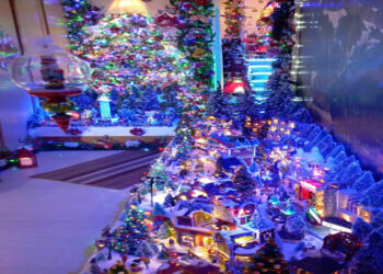 Πτολεμαΐδα: Χιλιάδες λαμπιόνια σε είσοδο πολυκατοικίας (βίντεο & φωτογραφίες)