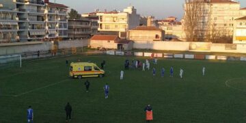 Προσωρινή διακοπή του αγώνα Μακεδονικού Φούφα – Εθνικού Νέου Κεραμιδίου λόγω τραυματισμού ποδοσφαιριστή