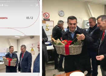 Το καλάθι με τα προϊόντα που προσέφερε ο Α. Μπιτάκης στον πρόεδρο του ΣΥΡΙΖΑ και το story του Αλέξη Τσίπρα