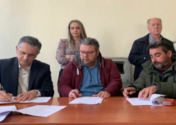 Υπογράφηκε η σύμβαση από τον Γιώργο Κασαπίδη για τα λύματα στους οικισμούς Ασβεστόπετρας και Προαστείου