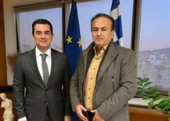 H ενίσχυση των μαγαζιών και των επιχειρήσεων του Νομού Φλώρινας αντικείμενο της συνάντησης Γ. Αντωνιάδη με τον Υπ. Περιβάλλοντος και Ενέργειας Κώστα Σκρέκα