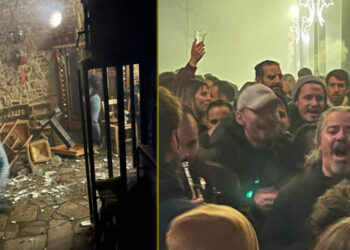 Επικό κλείσιμο μαγαζιού στη Λάρισα – “Τα… έσπασαν” στην κυριολεξία, πετώντας τραπέζια και σπάζοντας πιάτα (Φώτο & Βίντεο)