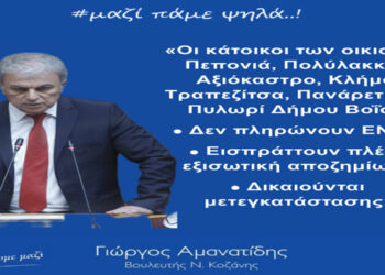 Τους προέδρους κοινοτήτων του Δήμου Βοΐου ενημέρωσε στην Τραπεζίτσα ο Γιώργος Αμανατίδης