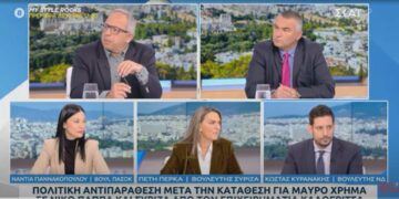 H Π. Πέρκα στους ‘Αταίριαστους’ του ΣΚΑΪ: «Η γνωμοδότηση του κ. Ντογιάκου αποδεικνύει την εξαχρείωση των θεσμών και τη δημοκρατική εκτροπή που μας θυμίζει ‘σκοτεινές’ εποχές” (video)