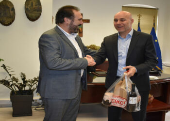 Συνάντηση του Δημάρχου Φλώρινας Β. Γιαννάκη με τον Υφυπουργό Περιβάλλοντος και Ενέργειας Γ. Αμυρά