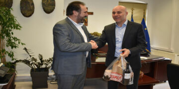 Συνάντηση του Δημάρχου Φλώρινας Β. Γιαννάκη με τον Υφυπουργό Περιβάλλοντος και Ενέργειας Γ. Αμυρά