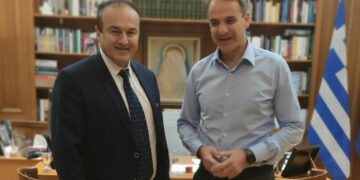 Συνάντηση του πρωθυπουργού κ. Κ. Μητσοτάκη με το βουλευτή Φλώρινας Γ. Αντωνιάδη στο Μ. Μαξίμου για όλα τα μεγάλα θέματα του Ν. Φλώρινας