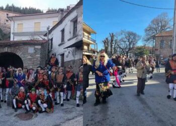 Τα Αργκουσάρια αναβίωσαν ανήμερα Πρωτοχρονιάς στην Κλεισούρα