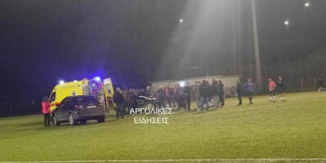 Τραγικό: Ποδοσφαιριστής πέθανε μετά από ανακοπή κατά τη διάρκεια αγώνα στο Ναύπλιο