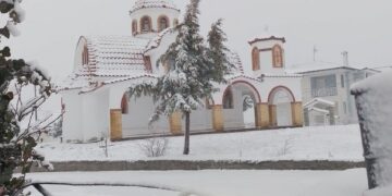 Αρκετό χιόνι στο Μεταξά Σερβίων