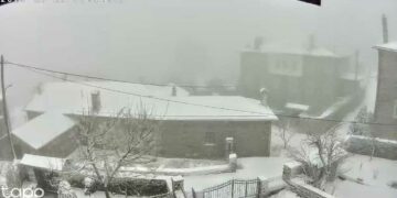 Στα λευκά ξύπνησε το Νυμφαίο (φώτο)