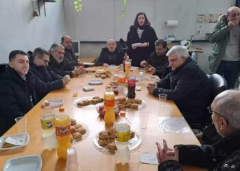 Έγινε η κοπή της βασιλόπιτας της Δ.Ε.ΤΗ.Π. στο χώρο του κεντρικού αντλιοστασίου