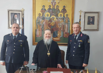 Επίσκεψη του Γεν. Περιφερειακού Αστυνομικού Διευθυντή Δυτικής Μακεδονίας στο Μητροπολίτη Φλωρίνης, Πρεσπών και Εορδαίας