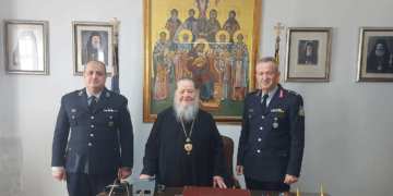 Επίσκεψη του Γεν. Περιφερειακού Αστυνομικού Διευθυντή Δυτικής Μακεδονίας στο Μητροπολίτη Φλωρίνης, Πρεσπών και Εορδαίας