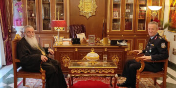 Επίσκεψη του Περιφερειακού Αστυνομικού Διευθυντή Ταξίαρχου Σπυρίδων Διόγκαρη στον Μητροπολίτη Σερβίων & Κοζάνης κ. Παύλου