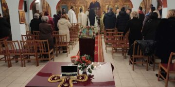Υποδοχή του ιερού λειψάνου του Αγίου Μάρτυρος Τρύφωνος στο Αμύνταιο