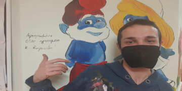 Παιδιατρική Κλινική Μποδοσάκειου: Η ξεχωριστή αφιέρωση του ζωγράφου Γιάννη Καραγιανόπουλου στον Διευθυντή Δημήτρη Κυφωνίδη