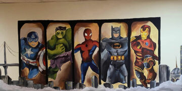 Παιδιατρική Κλινική Μποδοσάκειου: Τελείωσε το πρώτο έργο του ο ζωγράφος Γιάννης Καραγιανόπουλος με ήρωες της Marvel