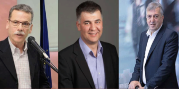 Παρόντες και οι τρεις στον Μητσοτάκη