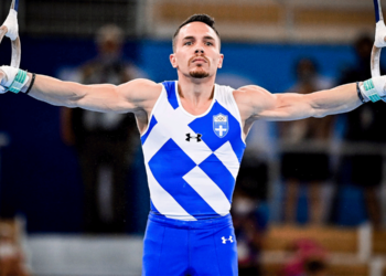 Πρωτιά και πρόκριση του Πετρούνια στους κρίκους, στο παγκόσμιο κύπελλο ενόργανης του Κότμπους