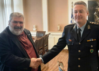 Τον Δήμαρχο Εορδαίας Παναγιώτη Πλακεντά επισκέφθηκε ο νέος Διευθυντής της Διεύθυνσης Αστυνομίας Κοζάνης, Ηλίας Τσιότσιας