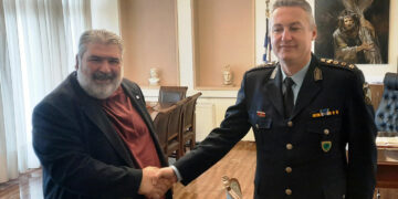 Τον Δήμαρχο Εορδαίας Παναγιώτη Πλακεντά επισκέφθηκε ο νέος Διευθυντής της Διεύθυνσης Αστυνομίας Κοζάνης, Ηλίας Τσιότσιας