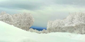 Μαγικό κατάλευκο τοπίο στο χιονοδρομικό κέντρο Βασιλίτσας