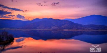 Μαγευτική λίμνη Ζάζαρη τραβηγμένη από drone!